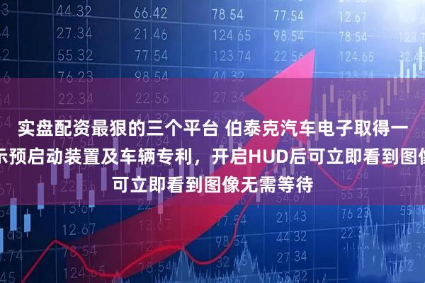 实盘配资最狠的三个平台 伯泰克汽车电子取得一种抬头显示预启动装置及车辆专利，开启HUD后可立即看到图像无需等待